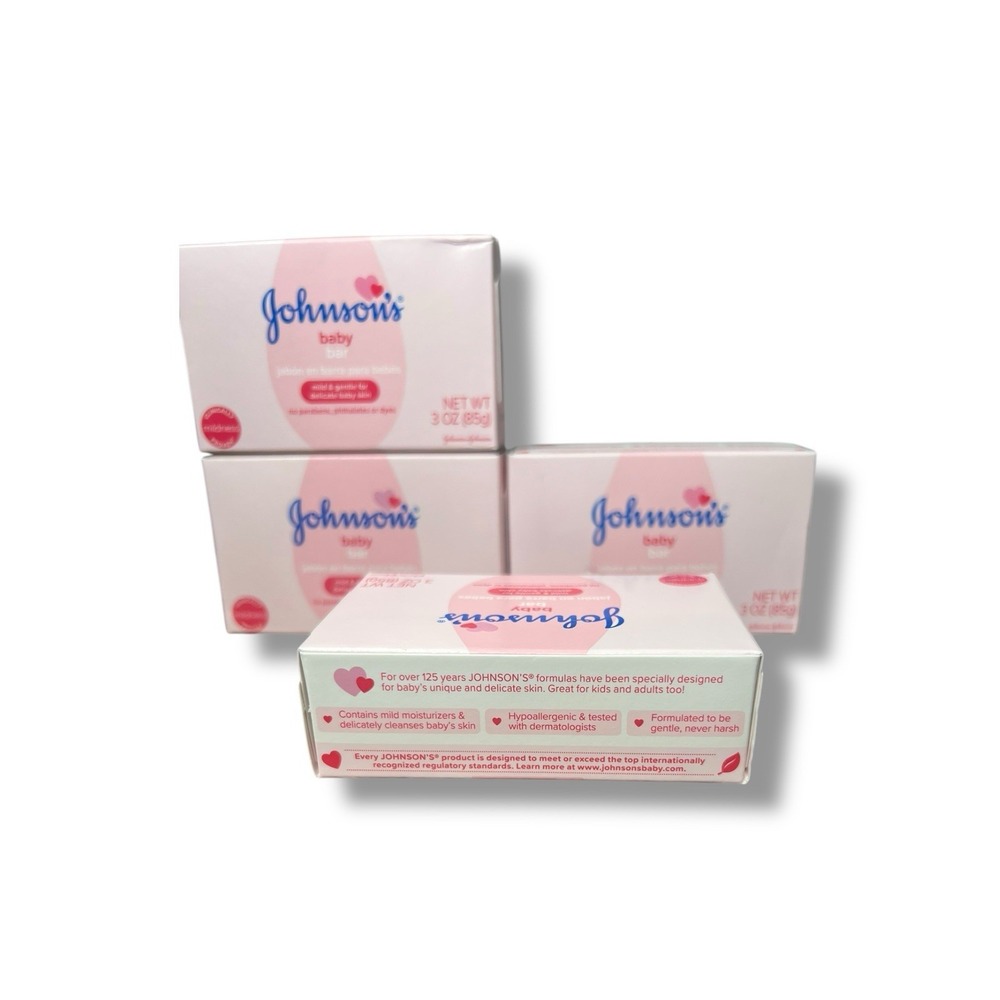 Johnson's Baby Bar Soap 3oz ( 4 bars ) - Picture 2 of 4